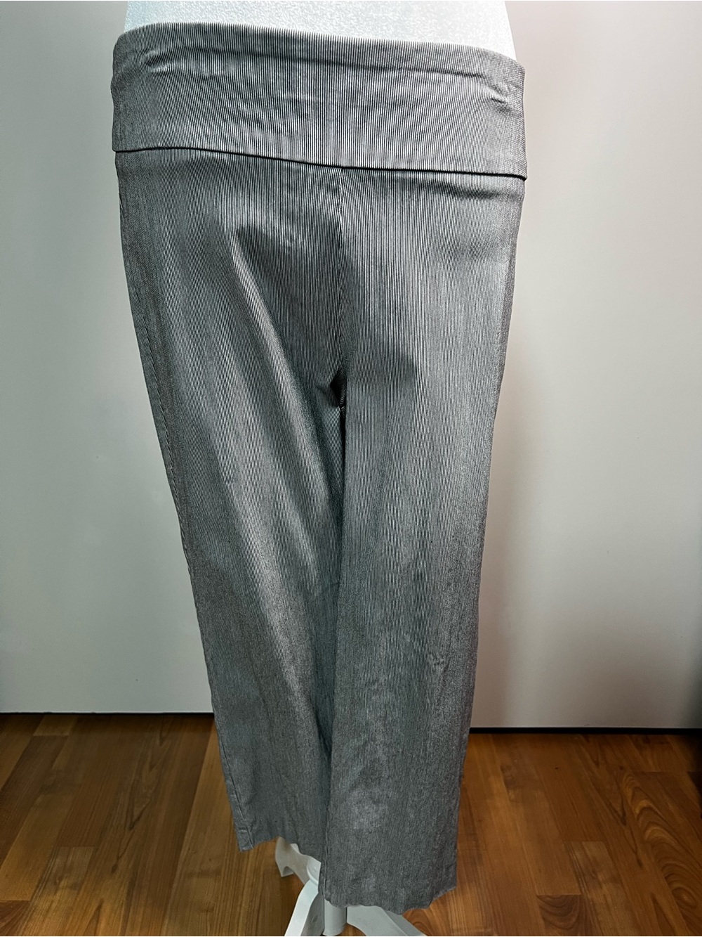 Counterparts Gray Wide-Leg Fold-Over Waist Pants